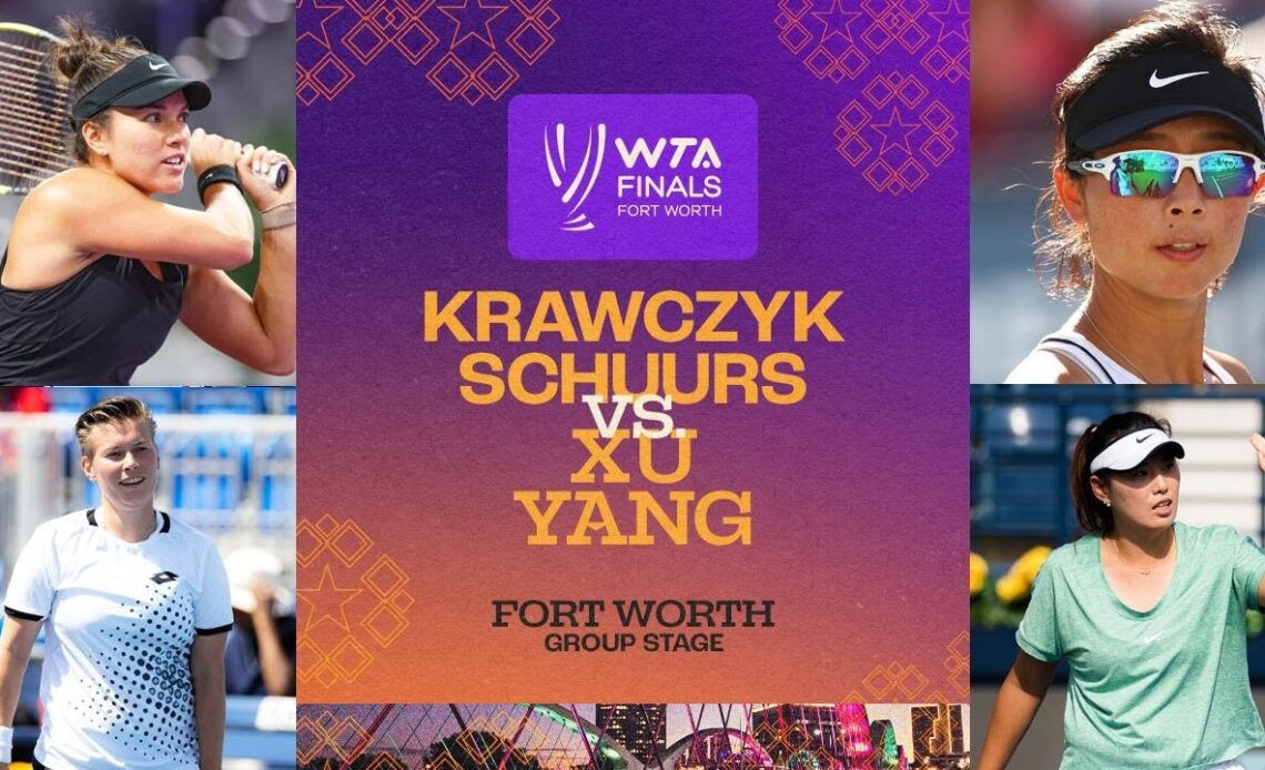 Krawczyk/Schuurs vs. Xu/Yang | 2022 WTA Finals Group Stage | Match Highlights