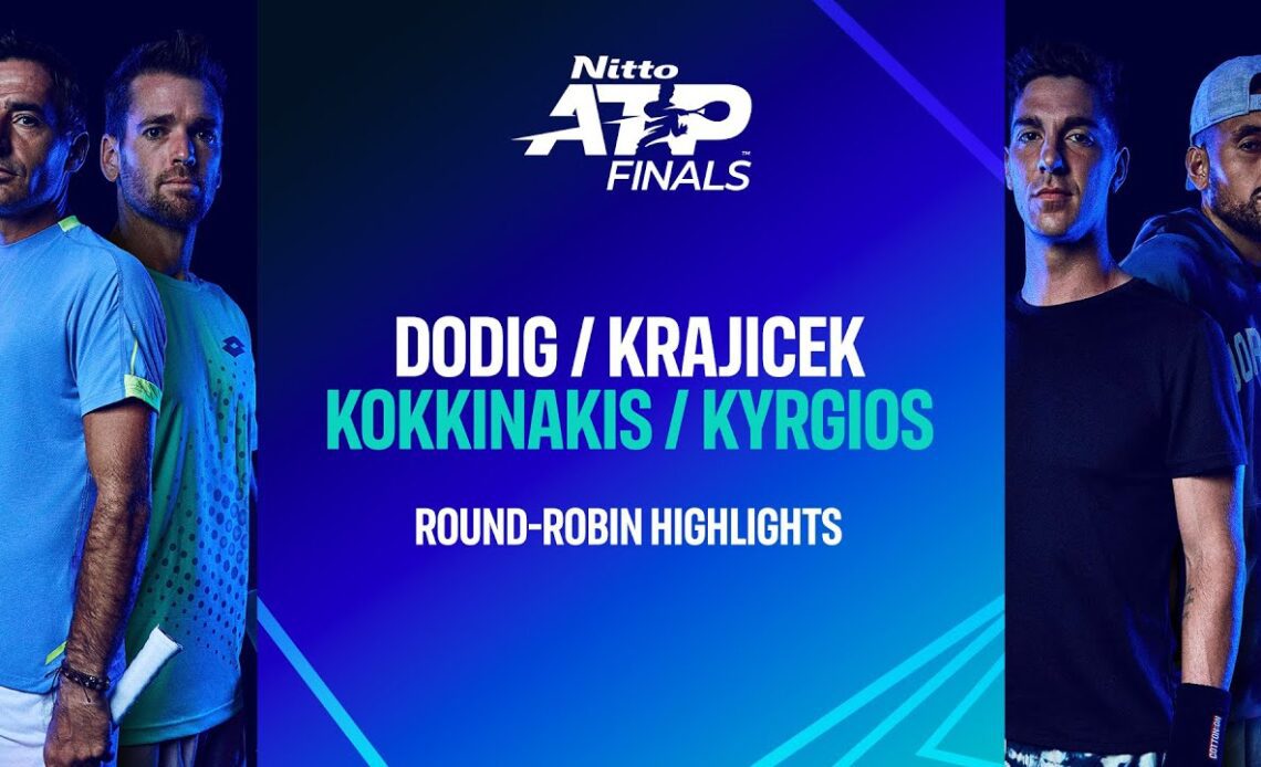 Kyrgios/Kokkinakis vs. Krajicek/Dodig | Nitto ATP Finals Highlights