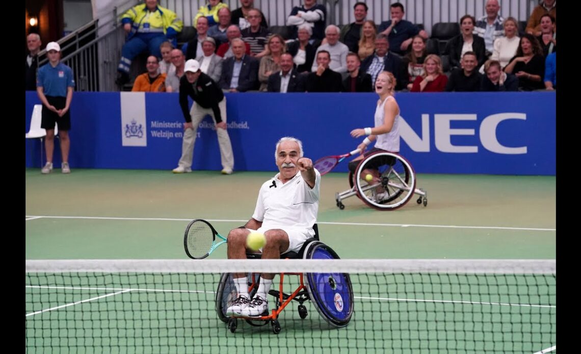 Mansour Bahrami at the NEC Wheelchair Singles Masters and ITF Wheelchair Doubles Masters