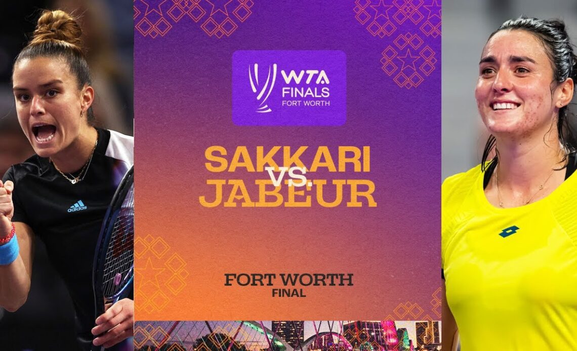 Maria Sakkari vs. Ons Jabeur | 2022 WTA Finals Group Stage | Match Highlights
