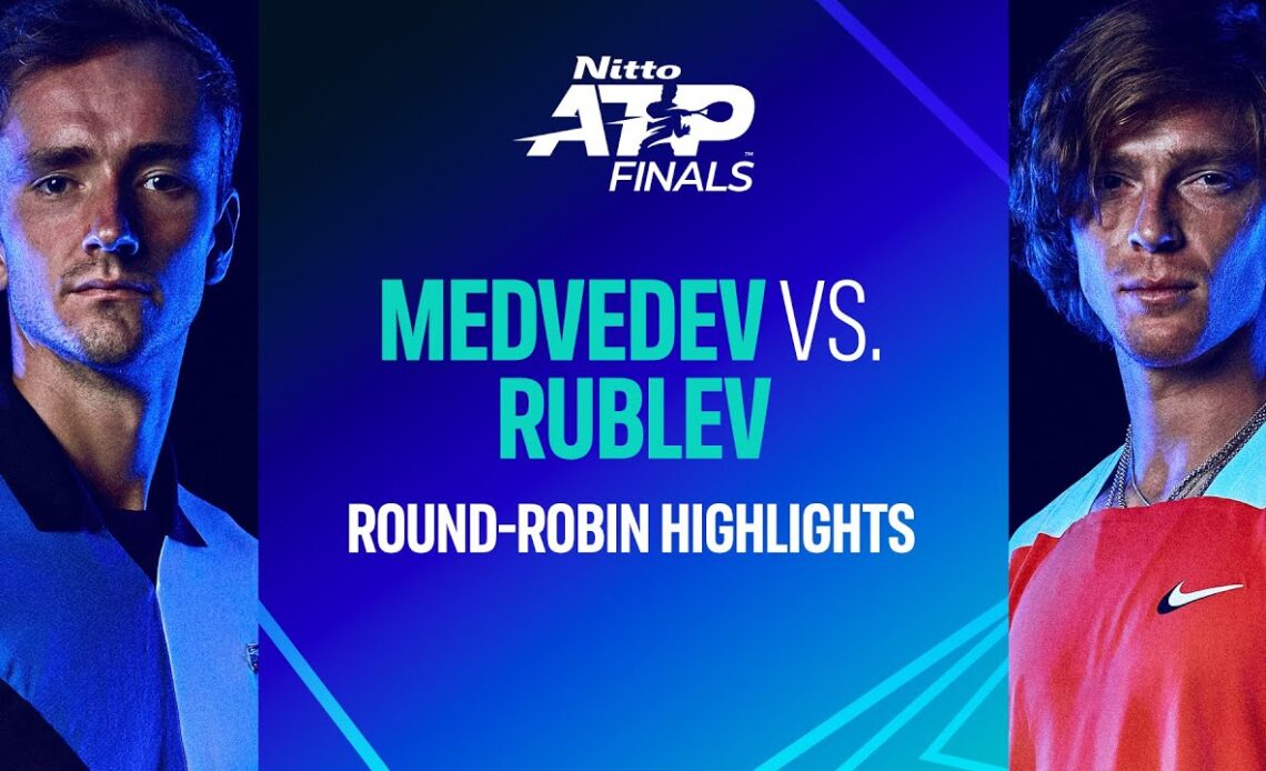 Medvedev vs Rublev | Nitto ATP Finals Highlights