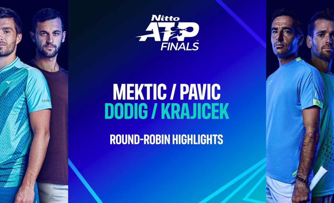 Mektic/ Pavic vs. Krajicek/ Dodig | Nitto ATP Finals Highlights