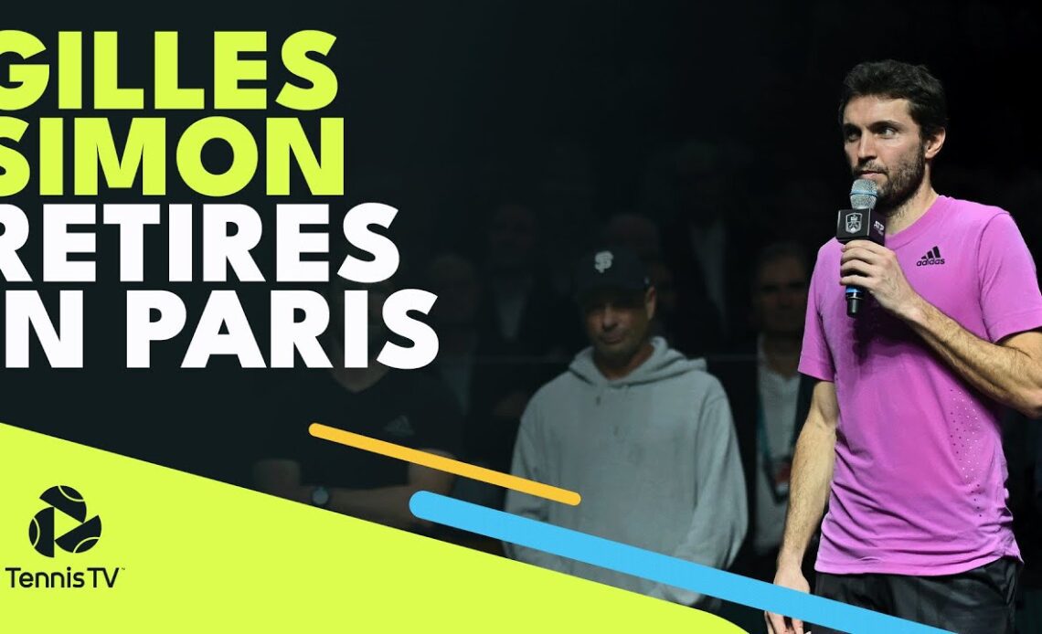 Merci, Gillou 💙 Gilles Simon Retires In Paris | Paris 2022 Highlights