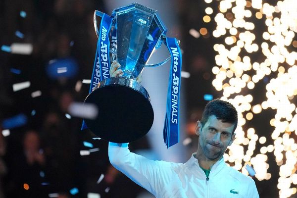 Novak Djokovic ties Roger Federer with sixth ATP Finals title