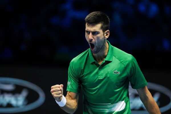 Novak Djokovic tops Stefanos Tsitsipas in ATP Finals opener