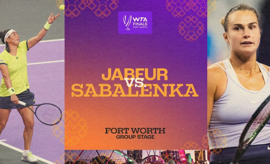 Ons Jabeur vs. Aryna Sabalenka | 2022 WTA Finals Group Stage | Match Highlights
