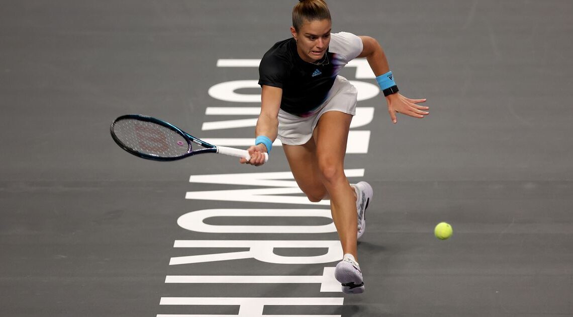 Sakkari overcomes Pegula in WTA Finals opener