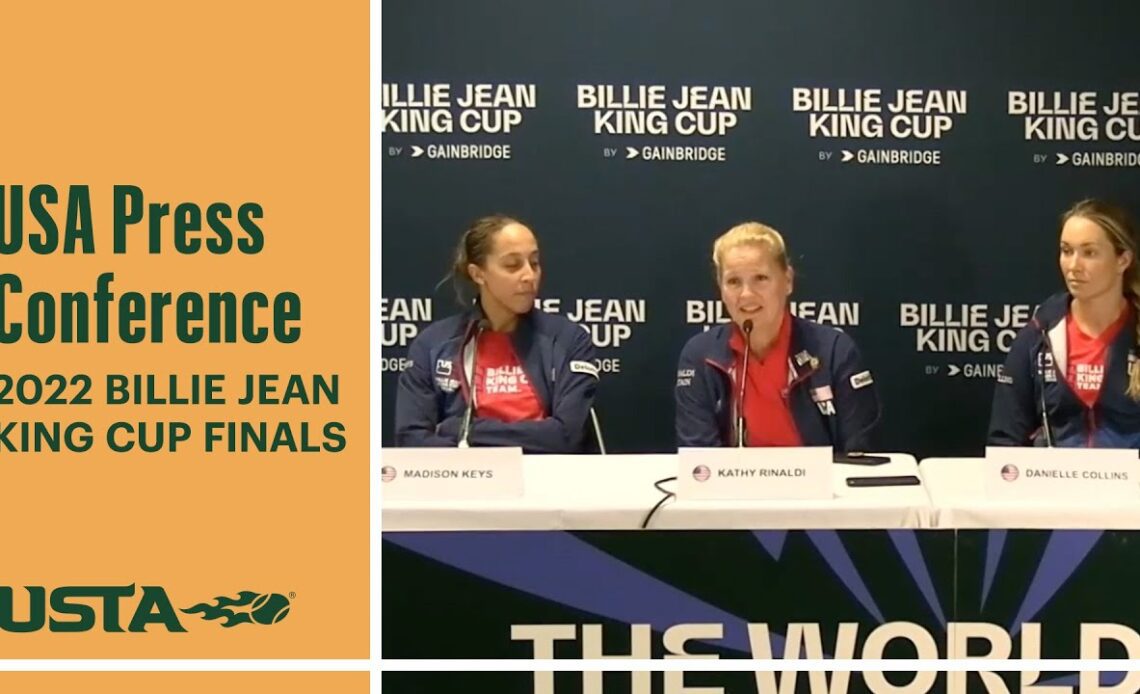 Team USA Press Conference | 2022 Billie Jean King Cup Finals