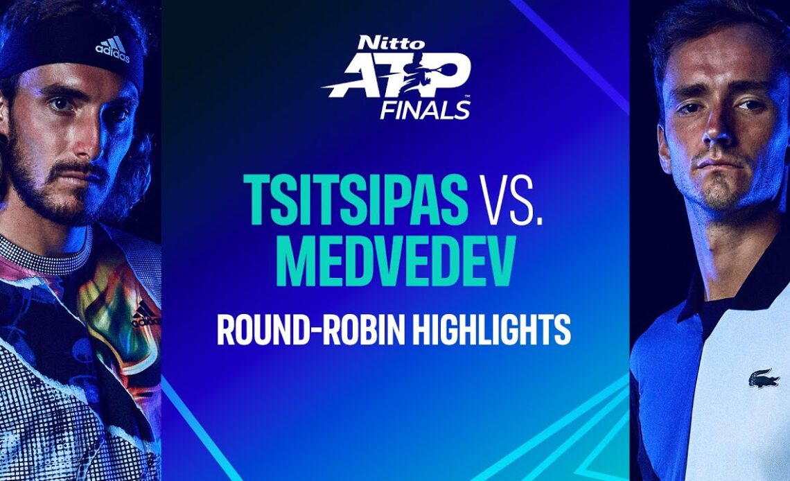 Tsitsipas vs. Medvedev | Nitto ATP Finals Highlights