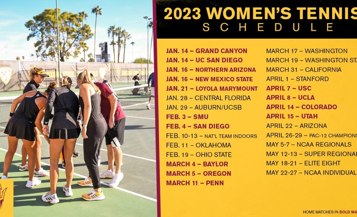 Women’s Tennis Announces Spring Schedule