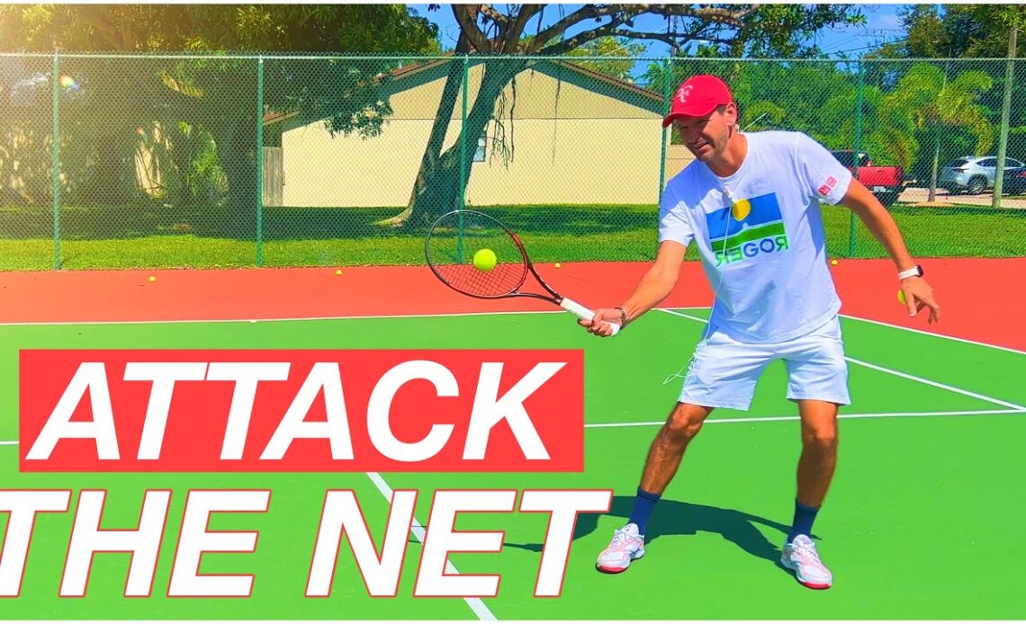 4 Ways to ATTACK the Net in Tennis