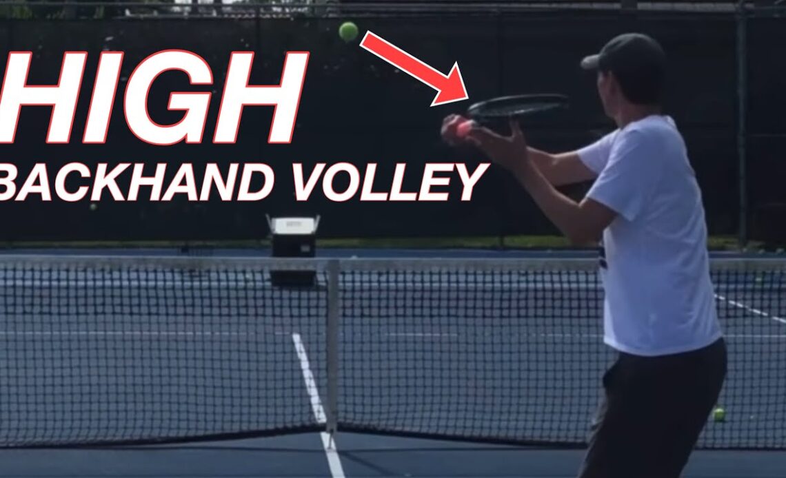 Avoid This Common High Backhand Volley Mistake 🛑