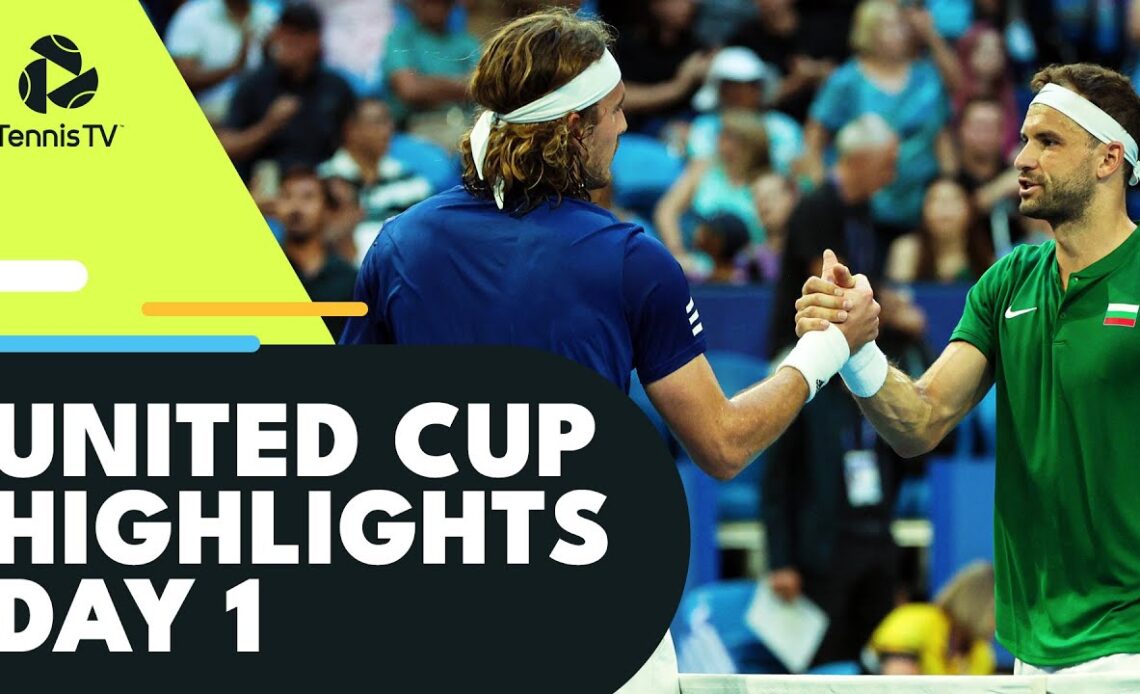 Dimitrov Faces Tsitsipas, Fritz, Bencic, Musetti & More! | United Cup Day 1 Highlights