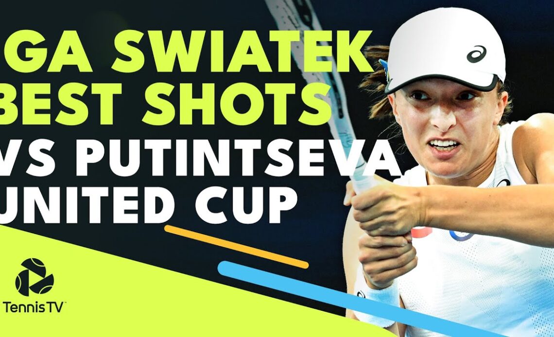 Iga Swiatek Best Shots vs Putintseva | United Cup 2023