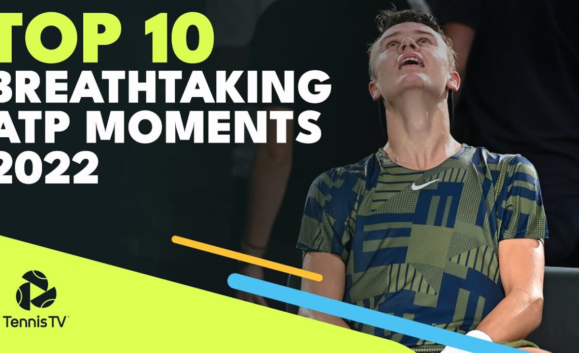 Top 10 BREATHTAKING Tennis Moments in 2022