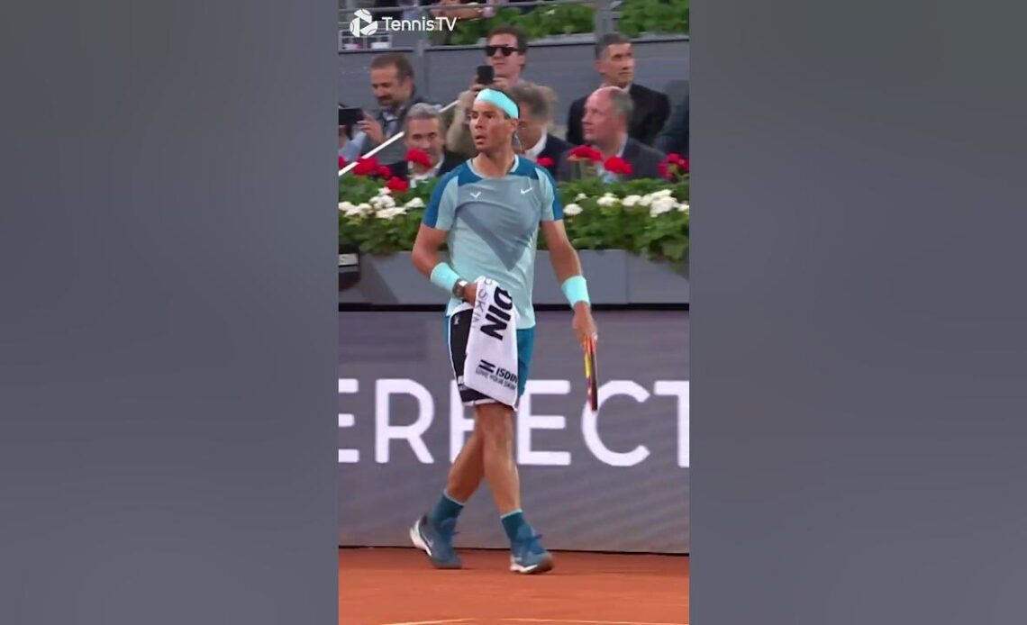 When Nadal forgets the score! 😂