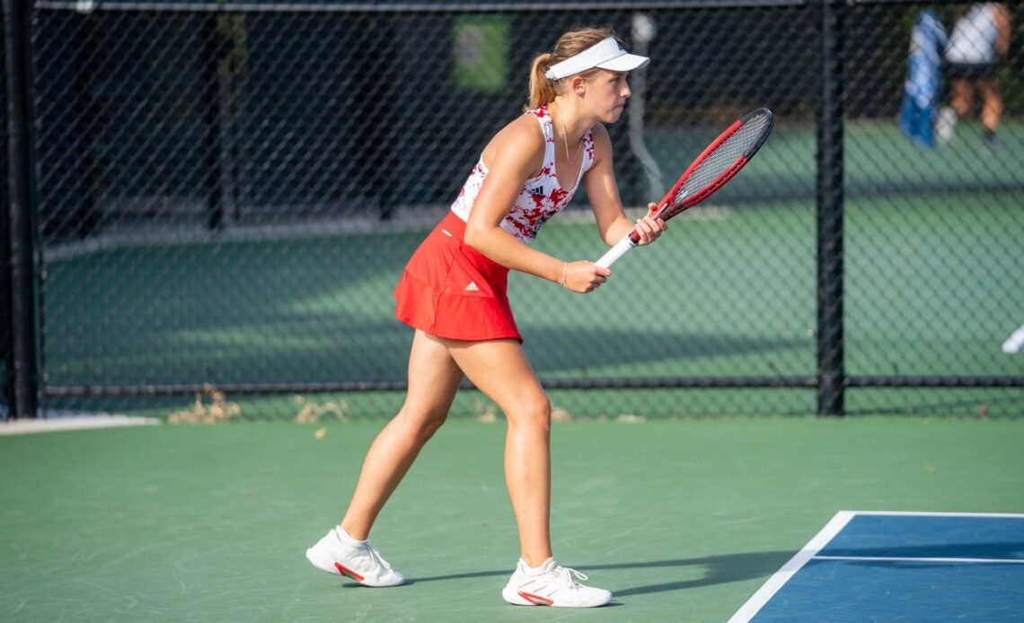 #3 Women’s Tennis Visits South Carolina to Begin Official Play