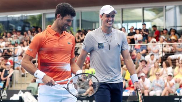 Novak Djokovic and Vasek Pospisil