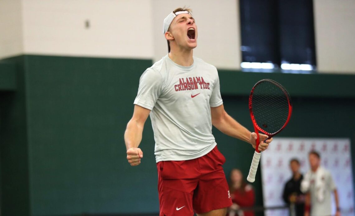 Alabama Men’s Tennis Blanks Michigan State, 7-0