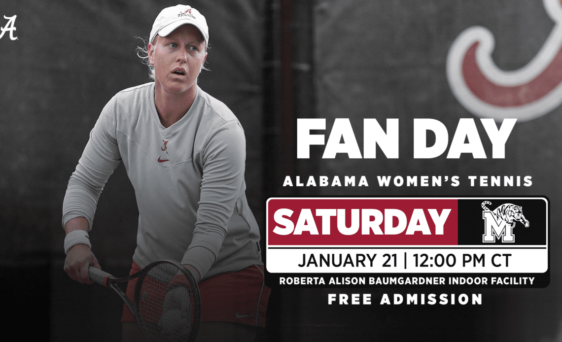 Alabama Women’s Tennis Back in Action Saturday Against Memphis