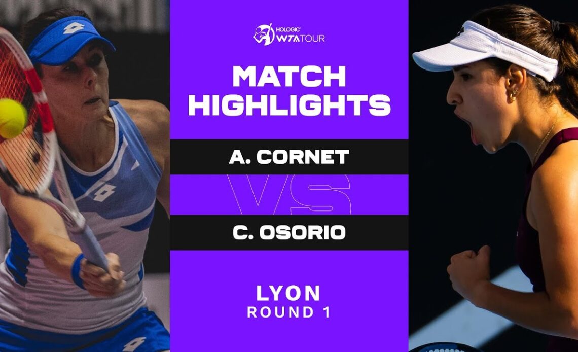 Alize Cornet vs. Camila Osorio | 2023 Lyon Open Round 1 | WTA Match Highlights