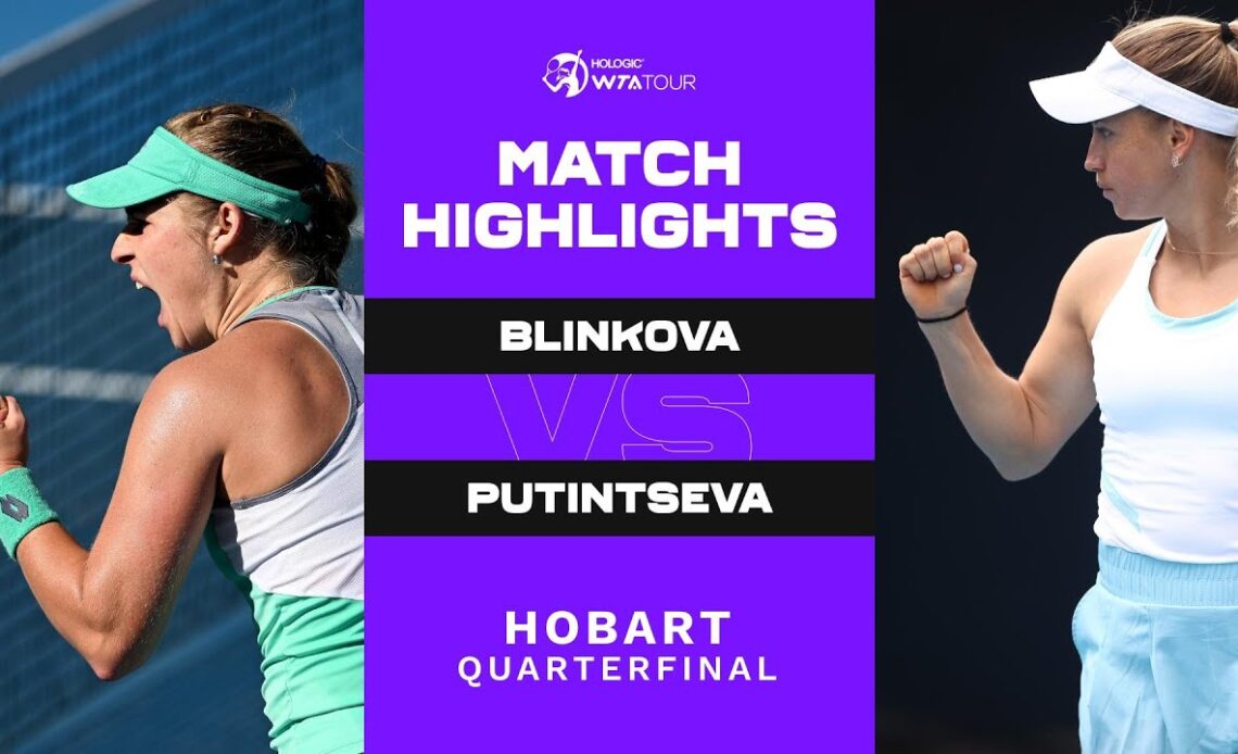 Anna Blinkova vs. Yulia Putintseva  | 2023 Hobart International | WTA Match Highlights