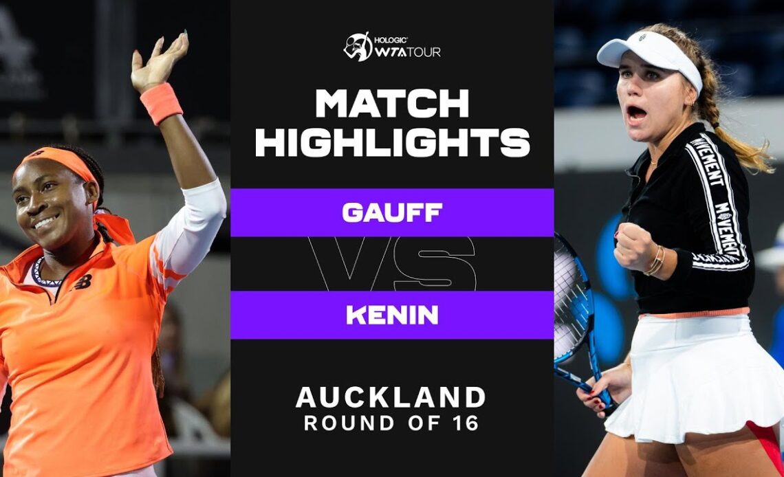 Coco Gauff vs. Sofia Kenin | 2023 Auckland | WTA Match Highlights
