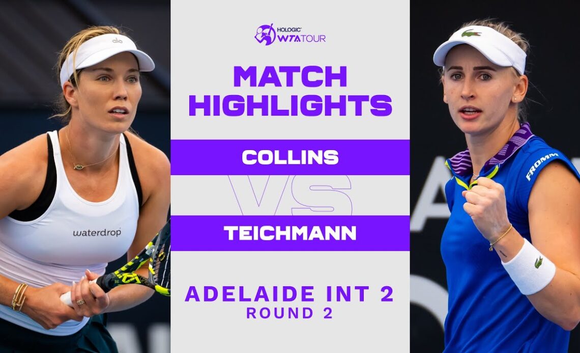 Danielle Collins vs. Jil Teichmann | 2023 Adelaide International 2 | WTA Match Highlights