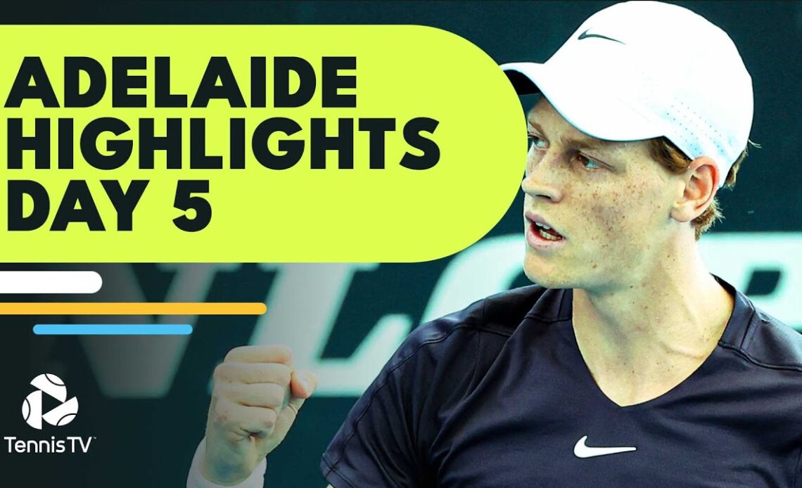 Djokovic, Sinner Headline; Shapovalov & Korda Feature | Adelaide 1 2023 Day 5 Highlights