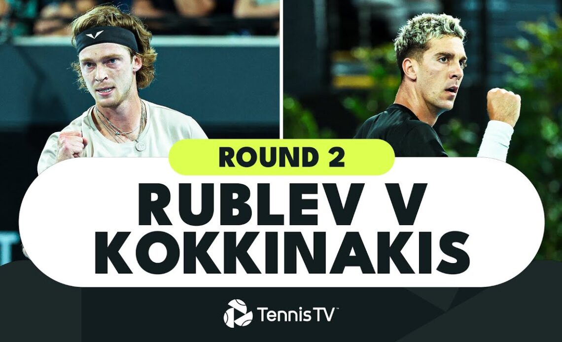 ENTERTAINING Andrey Rublev vs Thanasi Kokkinakis Match | Adelaide 2 Highlights 2023