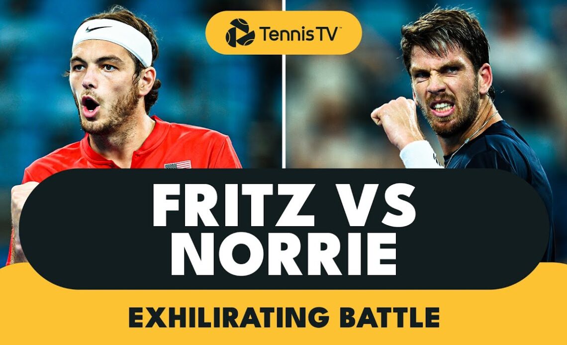 EXHILIRATING Taylor Fritz vs Cam Norrie Battle | United Cup 2023 Highlights
