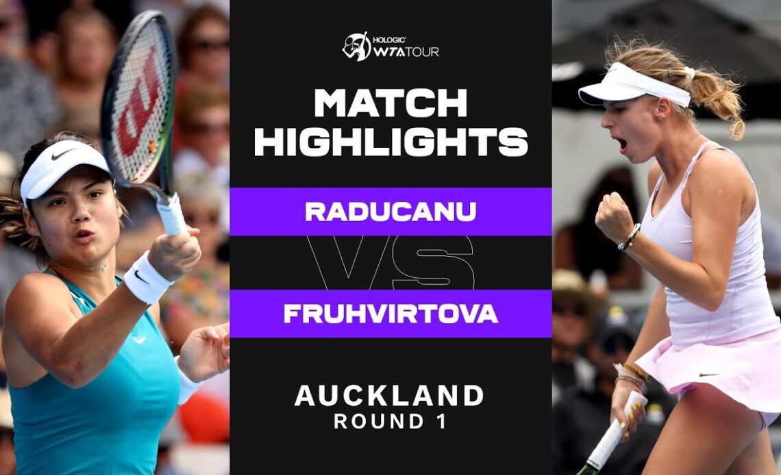 Emma Raducanu vs. Linda Fruhvirtova | 2023 Auckland | WTA Match Highlights