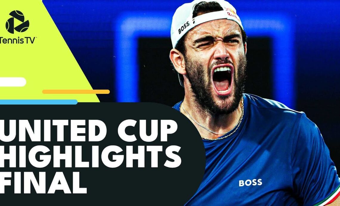 Fritz, Pegula, Berrettini & Trevisan Fight For Title | United Cup 2023 Final Highlights