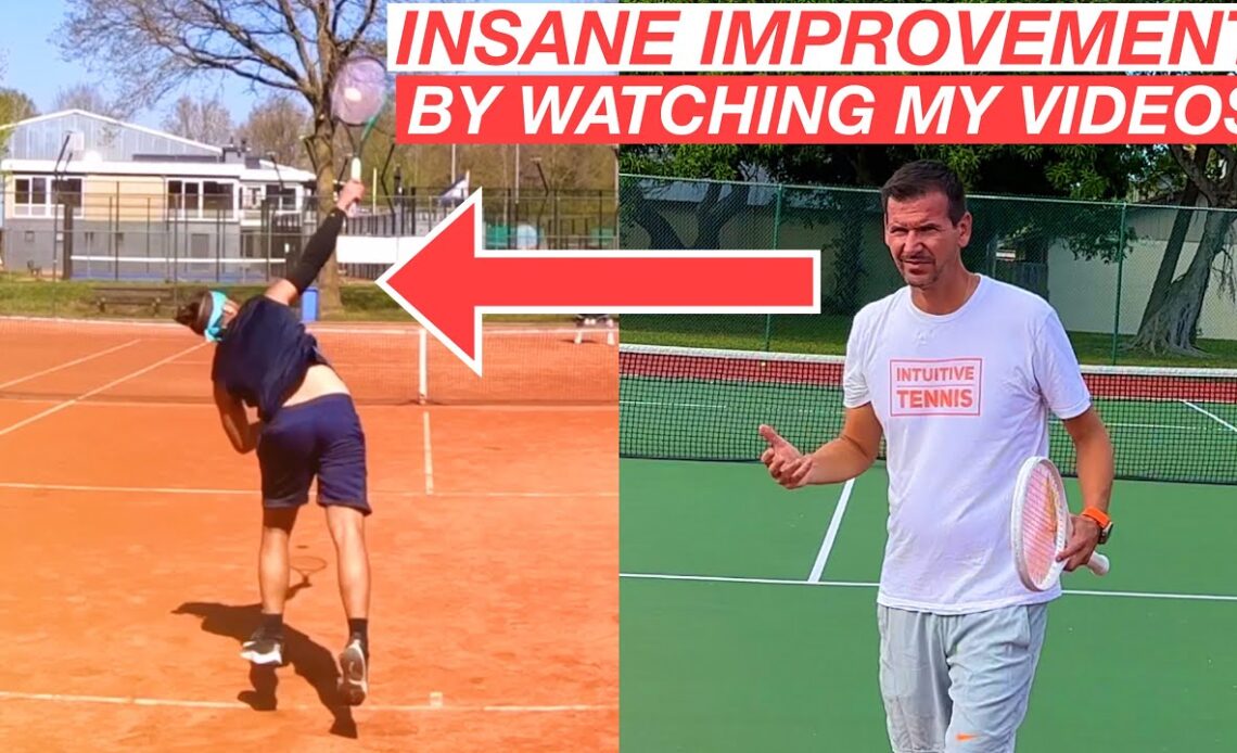 Incredible Tennis Transformation | From Beginner to ? by Watching My Videos @NathanPlaysTennis
