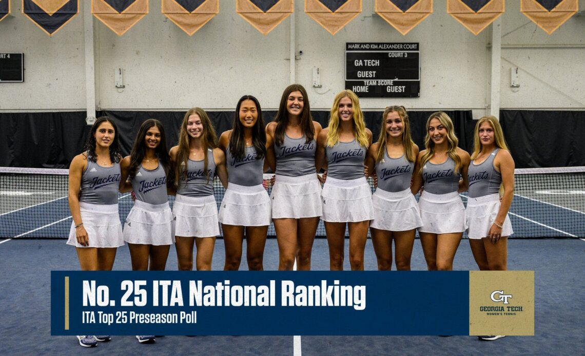 Jackets Ranked No. 25 in ITA Preseason Poll – Women's Tennis — Georgia Tech Yellow Jackets