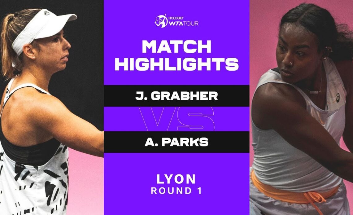 Julia Grabher vs. Alycia Parks | 2023 Lyon Open Round 1 | WTA Match Highlights