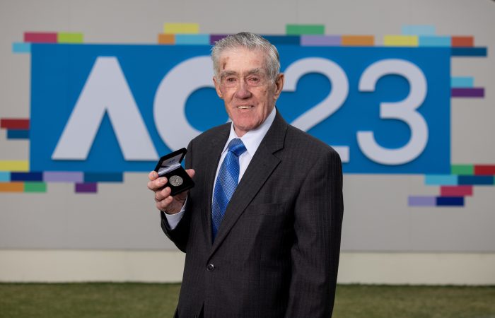 Ken Rosewall honoured on the Australian Open 2023 coin | 15 January, 2023 | All News | News and Features | News and Events
