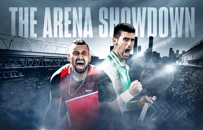 Kyrgios to go head-to-head with Djokovic for charity in Arena Showdown | 9 January, 2023 | All News | News and Features | News and Events
