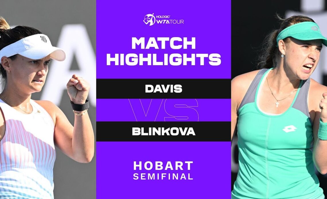 Lauren Davis vs. Anna Blinkova | 2023 Hobart International | WTA Match Highlights