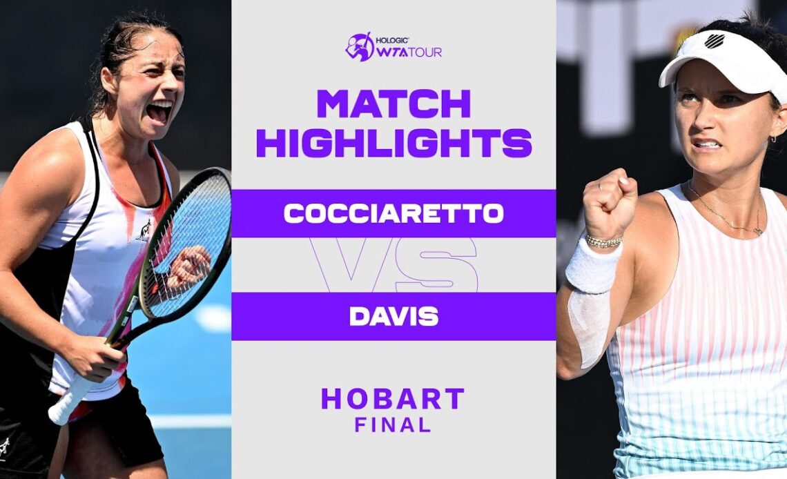 Lauren Davis vs. Elisabetta Cocciaretto | 2023 Hobart International | WTA Match Highlights