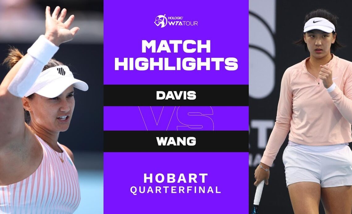 Lauren Davis vs. Wang Xinyu  | 2023 Hobart International | WTA Match Highlights