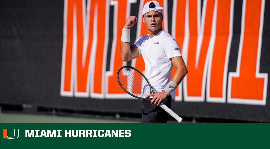 MTEN Opens Spring with Doubleheader Sweep – University of Miami Athletics