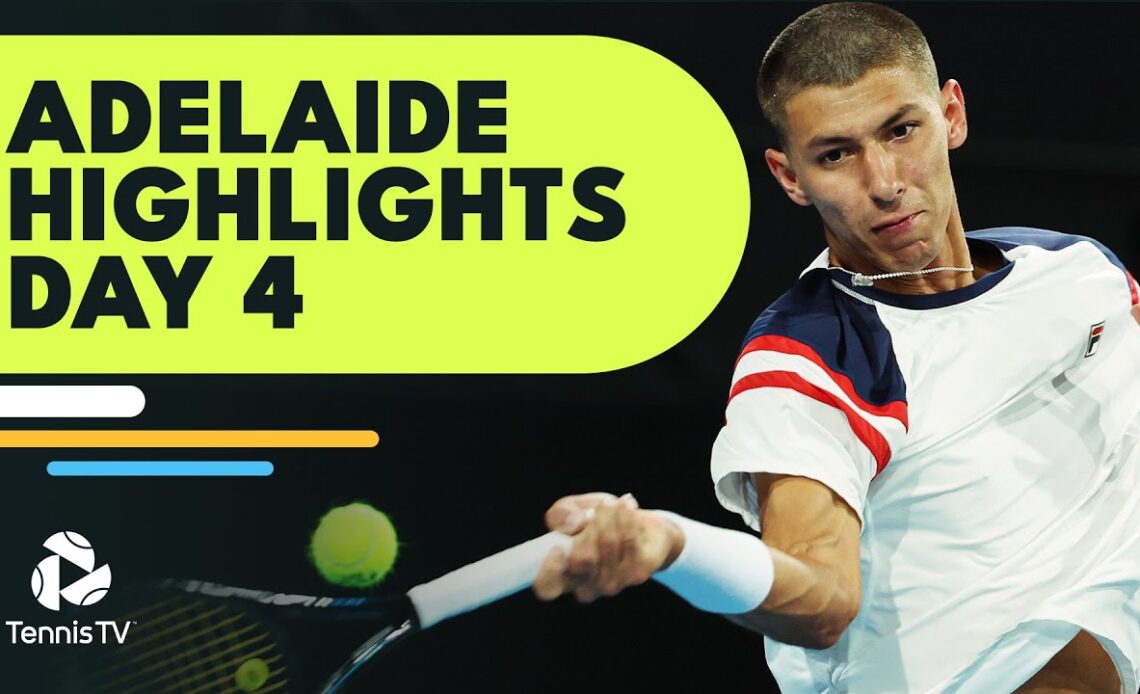 Medvedev Faces Kecmanovic, Khachanov Battles Draper & More | Adelaide 2023 Day 4 Highlights