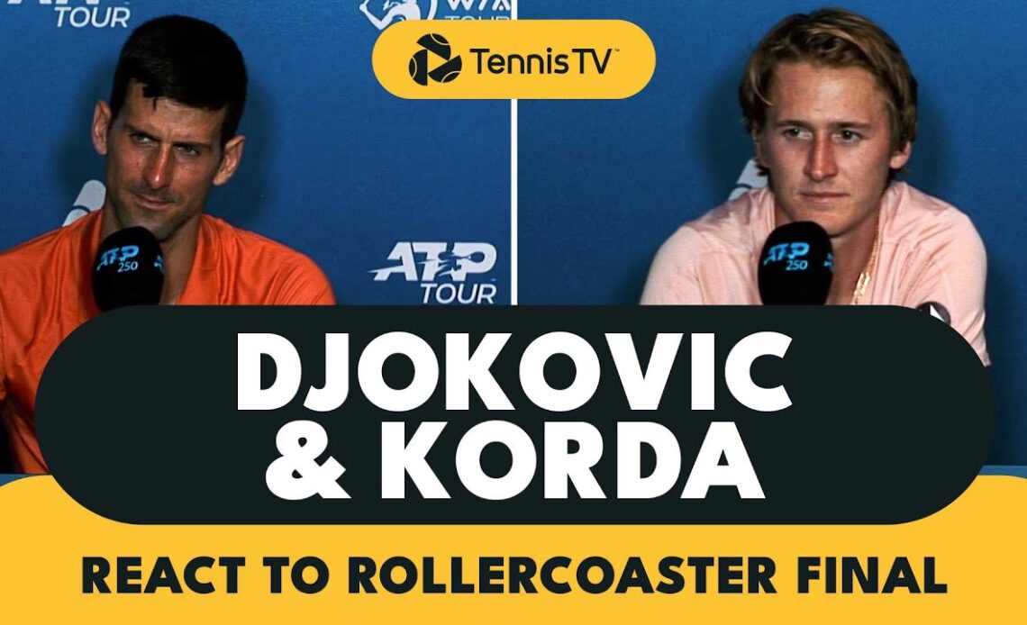 Novak Djokovic & Sebastian Korda React To Rollercoaster Final 🗣 | Adelaide 1 2023