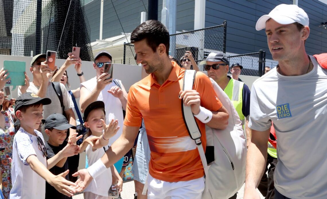 Novak Djokovic gets warm welcome in doubles loss at Adelaide