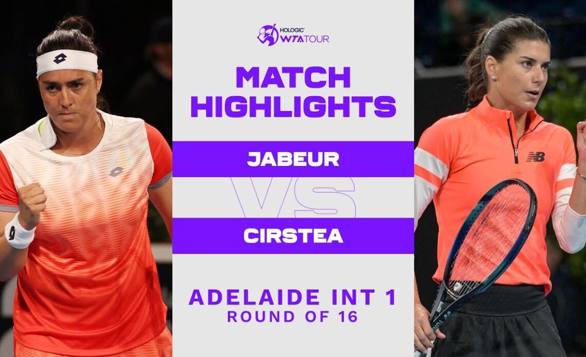 Ons Jabeur vs. Sorana Cirstea | 2023 Adelaide International 1 | WTA Match Highlights