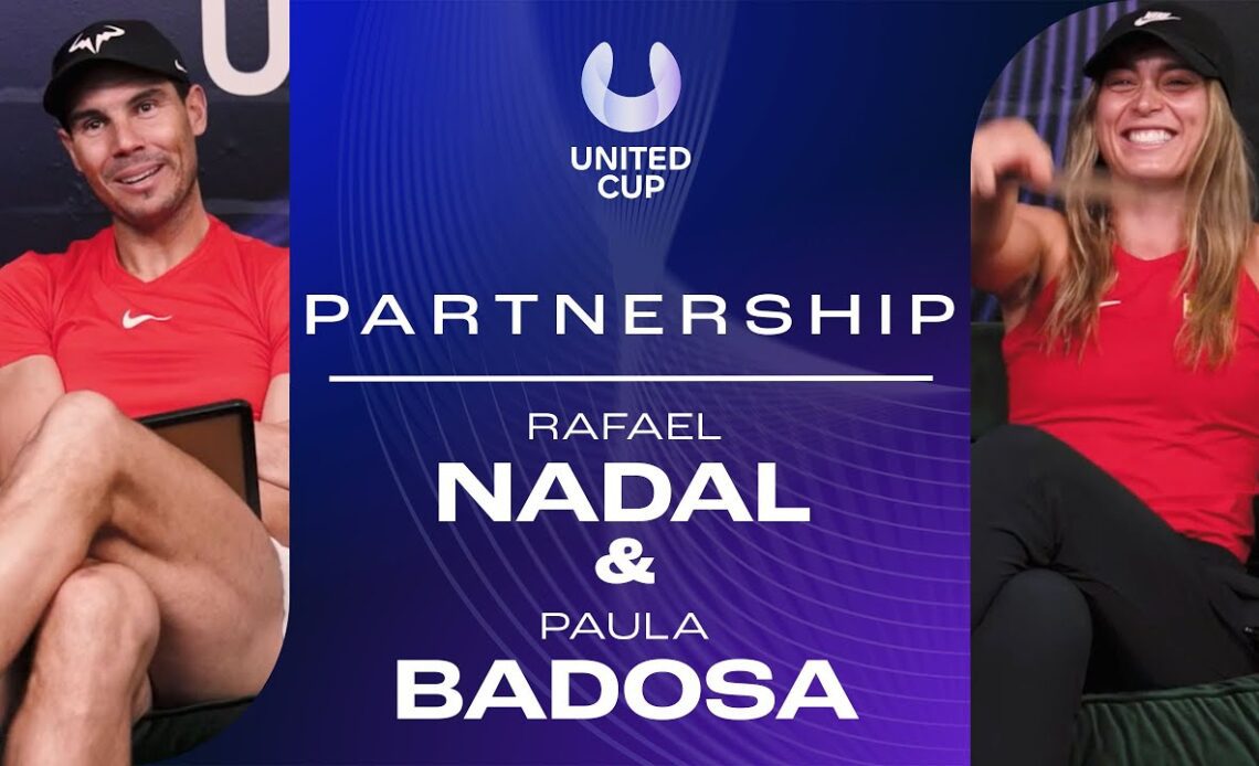 Paula Badosa & Rafael Nadal take on PARTNERSHIP 🤝 | 2023 United Cup