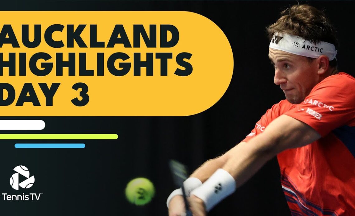 Ruud Takes On Djere; Norrie, Goffin & More Feature | Auckland 2023 Day 3 Highlights