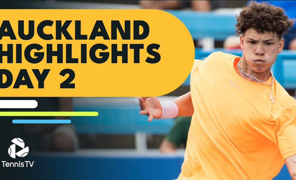 Shelton Faces Baez; Humbert, Isner & More In Action | Auckland 2022 Day 2 Highlights