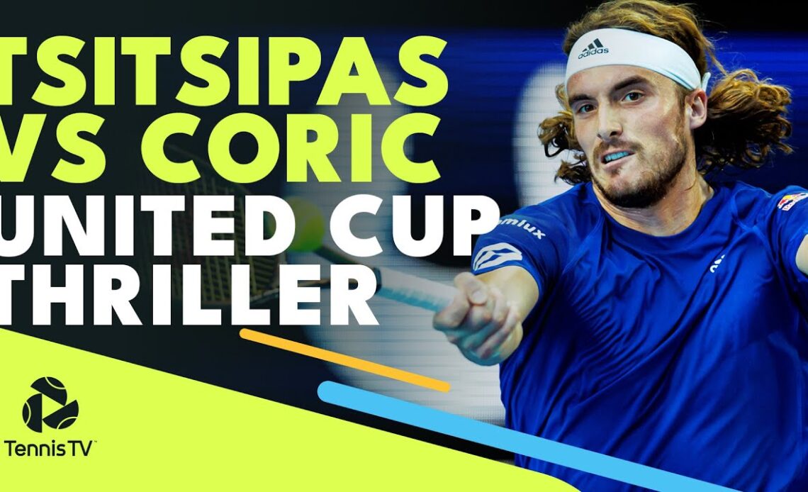 Stefanos Tsitsipas vs Borna Coric Thriller! | United Cup 2023 Highlights